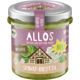 Gemüse-Käse-Aufstrich Spinat Ricotta