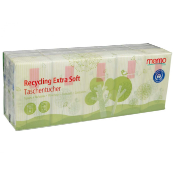 Kosmetik -Taschentücher Recycling extra soft, 4-lagig, 10 St